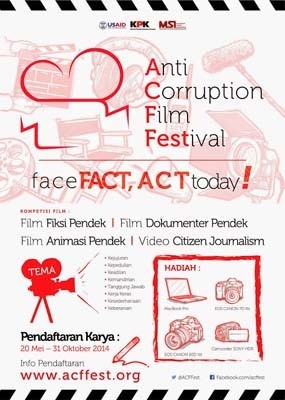 Festival Film Anti Korupsi Kembali Digelar