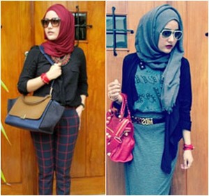 Hijab Style: Gaya Edgy Si Cantik Evania Malinda