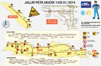 Peta jalur mudik Chevrolet. Istimewa/Chevrolet.