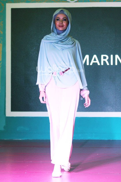 Miss marina by Dian Marina Ramadhan Runway 2015 at Kota Kasablanka. Kuningan. Jakarta. [Foto: Mohammad Abduh/Wolipop]