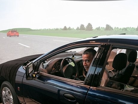Wah, Obama Sudah Bisa Nyetir Lagi