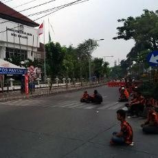 Ratusan Anggota Pemuda Pancasila Kawal Rekapitulasi Suara Pilpres