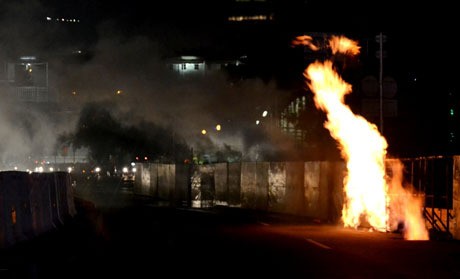 4 Penampakan Dahsyatnya Kobaran Api Pipa Gas di Sudirman