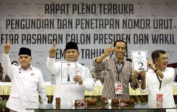 Jokowi-JK Sementara Unggul di 10 Perwakilan Luar Negeri