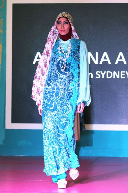 Amalina Aman From Sydney. Ramadhan Runway 2015 at Kota Kasablanka. Kuningan. Jakarta. [Foto: Mohammad Abduh/Wolipop]
