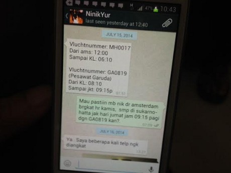 Keluarga Tunjukkan Bukti Ninik Sebagai Penumpang MH17