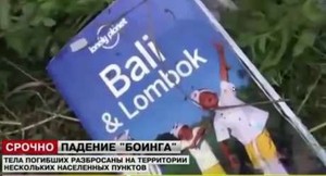 Ada Buku Lonely Planet Bali-Lombok di Antara Puing MH17