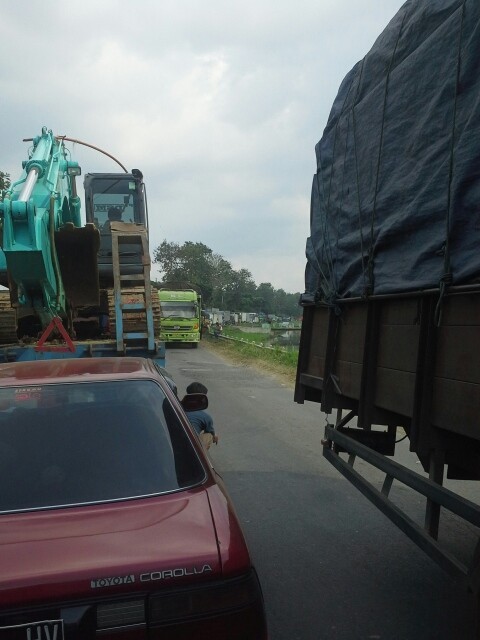 Keluar Tol Pejagan, Jalur Pantura Arah ke Pemalang Ditutup