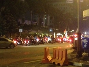 Pembacokan Sahur on The Road di Sarinah Dipicu Rebutan Jalan