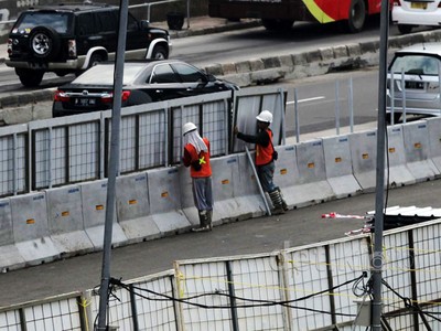 Persiapan Pekerjaan Stasiun Bawah Tanah MRT