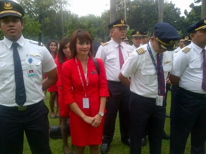 Saat Para Pramugari Cantik Ikut Apel Siaga Mudik