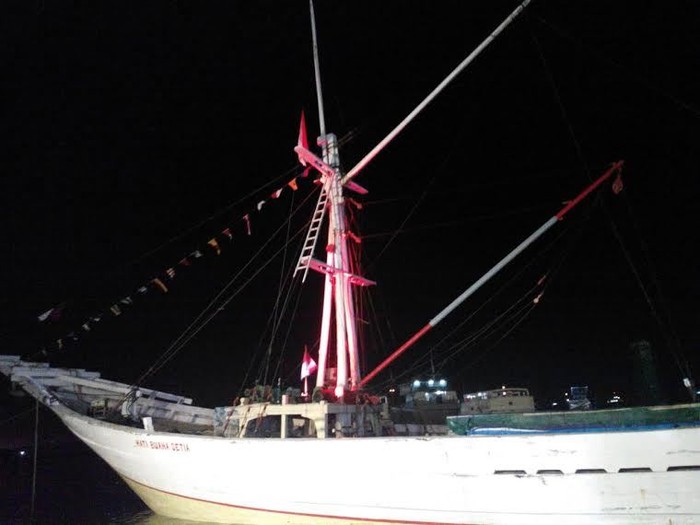 Ini Kapal Phinisi yang Akan Jadi Panggung Pidato Kemenangan Jokowi