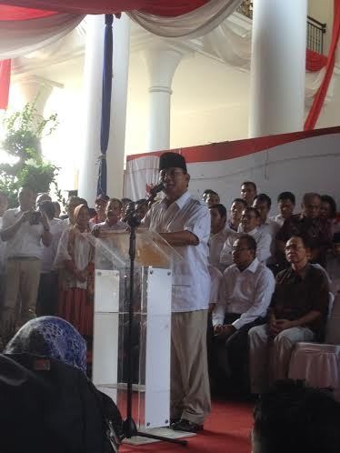 Ini Pernyataan Lengkap Prabowo Tolak Pelaksanaan Pilpres