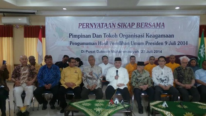 Tokoh Lintas Agama Minta Pihak yang Kalah Dalam Pilpres Bisa Legowo
