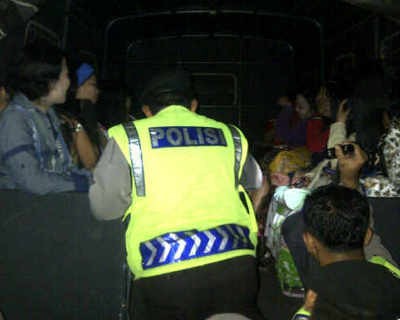 Belasan Wanita Penghibur Terjaring Razia Gabungan