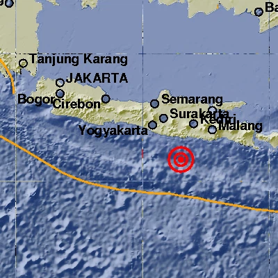 Gempa 5,3 SR Goyang Trenggalek dan 5 SR di Malang