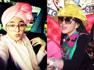 Gaya Marshanda Saat Berhijab, Syahrini Cetar Warna-warni di Italia