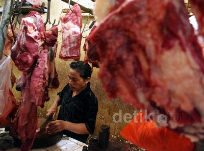 Penjualan Daging Sapi di Palmerah