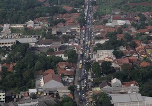 Ini Penampakan Macet Arus Mudik di Pantura dari Udara