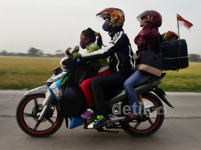 Kurangnya Kesadaran Keselamatan Pemudik Motor