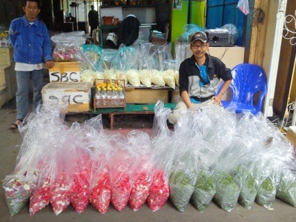 Pedagang Bunga Ketiban Rezeki Jelang Lebaran