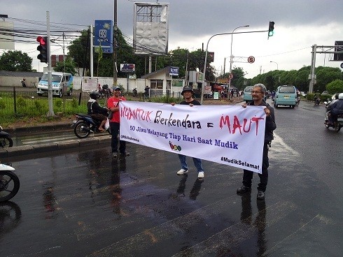 Relawan RSA Indonesia Gelar Aksi Simpatik Mudik Selamat