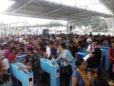 Libur Lebaran, Stasiun Bogor Dipadati Penumpang