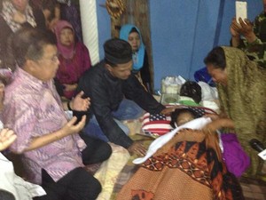 JK Melayat Hadika Pagi Ini di Rappokaling, Makasar