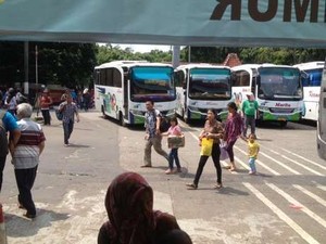 Arus Mudik di Kp Rambutan Masih Didominasi Pemudik Jarak Dekat