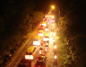 Hingga Malam Kemacetan di Banyumas Masih Terjadi