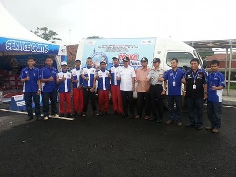 Walikota Bogor Kunjungi Posko Mudik Yamaha