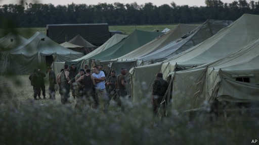 Tentara Ukraina Terdampar di Rusia