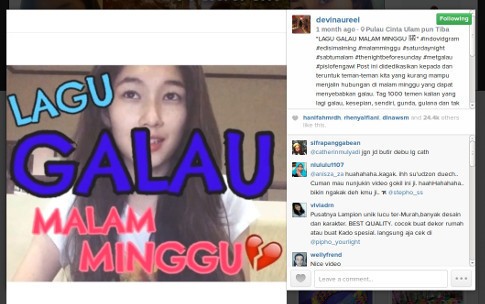 Hiii.. Gadis Cantik Ini Bertingkah Konyol di Video Instagram