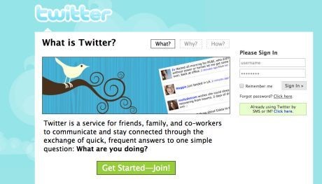 Logo awal Twitter Logo awal Twitter