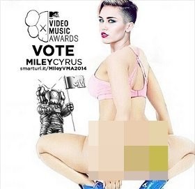 Miley Cyrus Parodikan Pose dan Judul Lagu Nicki Minaj