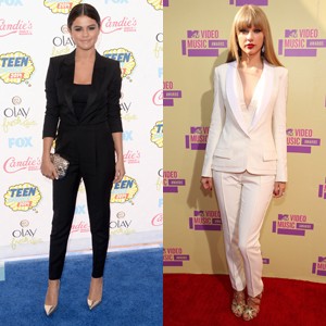 Selena Gomez vs Taylor Swift, Siapa Lebih Stylish dengan Tuxedo?