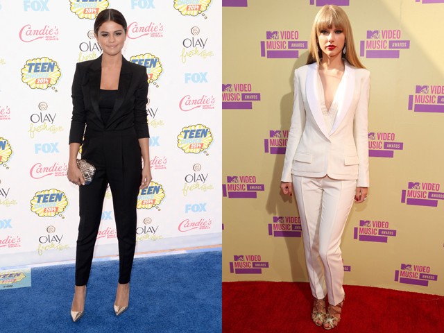 Selena Gomez vs Taylor Swift, Siapa Lebih Stylish dengan Tuxedo?