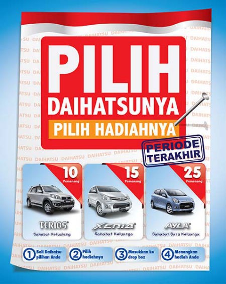 Beli Daihatsu, Bebas Pilih Hadiahnya