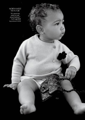 Gemes! Ini Dia Aksi Modeling Perdana Putri Kim Kardashian