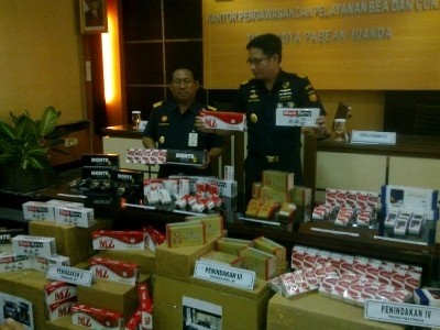 1,2 Juta Batang Rokok Ilegal Diamankan Bea Cukai