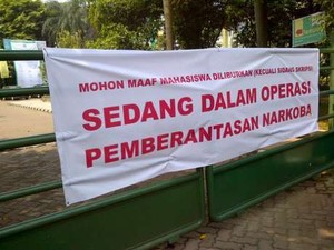 Ini Penjelasan Versi Mahasiswa Soal Kejadian di Unas yang Berujung Razia Narkoba