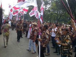 Pasukan Loreng-loreng Prabowo Asyik Joget Dangdut di MK