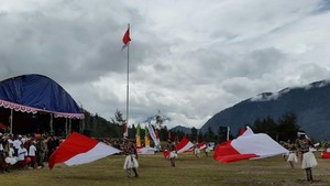 Mengintip Kemeriahan Upacara Kemerdekaan di Pegunungan Papua