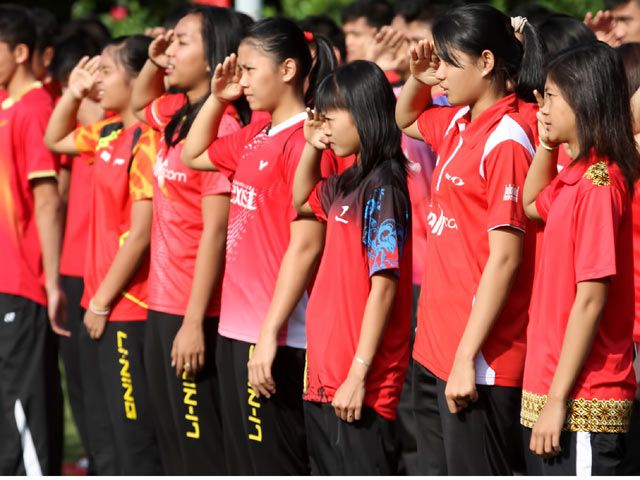 Pelatnas Cipayung Gelar Upacara Bendera