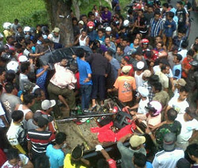 Pikap Berpenumpang Suporter Bola di Banyuwangi Kecelakaan, 2 Tewas