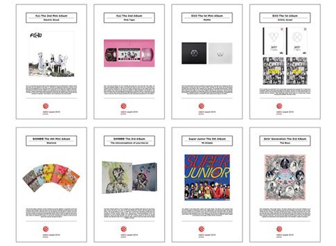 SM Entertainment Menang 8 Penghargaan untuk Desain Sampul Album