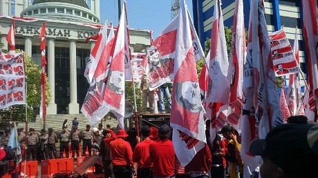 Pendukung Prabowo-Hatta Kembali Demo di Depan Gedung MK