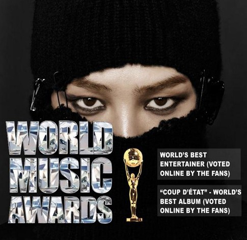 G-Dragon Menang Dua Penghargaan di World Music Awards
