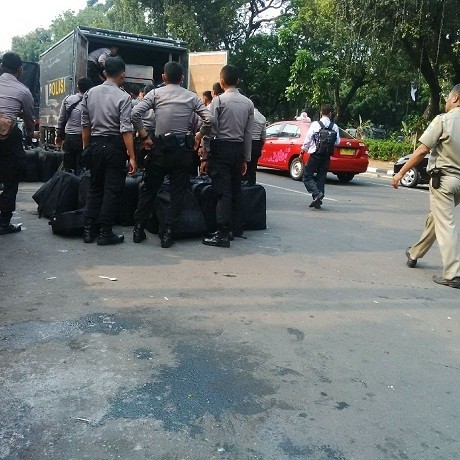 Massa Prabowo-Hatta Membubarkan Diri, Lalin di Depan MK Kembali Lancar