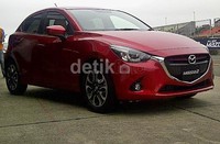 Desain eksterior ciri khas Mazda2 yakni KODO lebih berkarakter dari model sebelumnya.